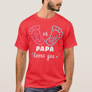Rosa oder blaue Papa-Lieben, die Sie Geschlecht ze T-Shirt