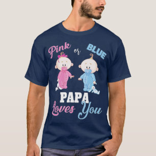 Rosa oder blaue Papa-Lieben YouGender-Darstellung T-Shirt
