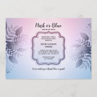 Rosa oder blaue Party Einladung