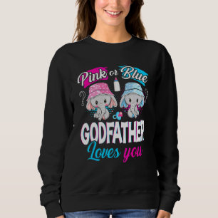 Rosa oder blaue Pate Lieben Sie Elefanten Baby Ge Sweatshirt