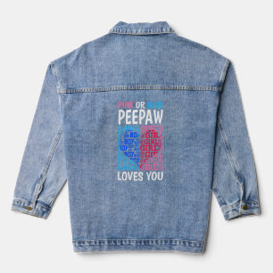 Rosa oder blaue Peepaw-Lieben, die Sie Geschlecht Jeansjacke