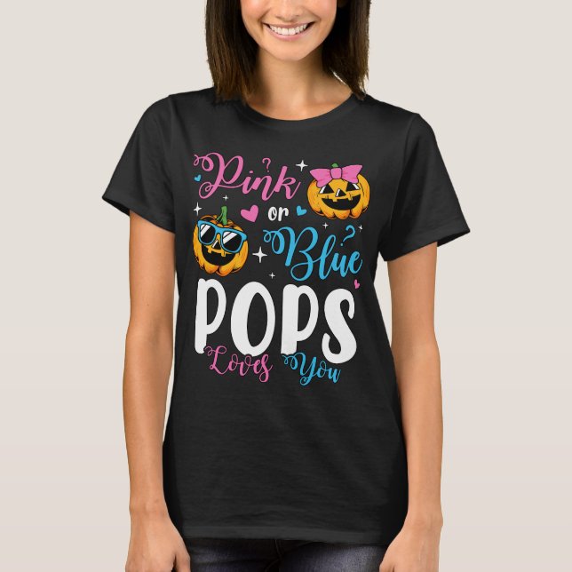 Rosa oder blaue Pop Lieben, die Sie Pumpkin Baby W T-Shirt (Vorderseite)