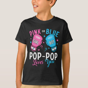 Rosa oder blaue Pop-Pop-Lieben, die Sie Boxing Gen T-Shirt