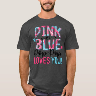 Rosa oder blaue Pop Pop Lieben Sie Gefärbte Krawat T-Shirt