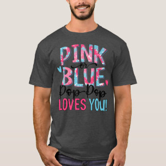 Rosa oder blaue Pop Pop Lieben Sie Gefärbte Krawat T-Shirt