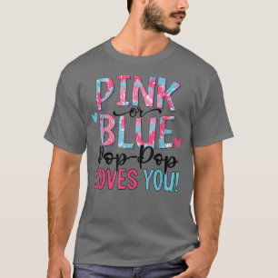 Rosa oder blaue Pop Pop Lieben Sie Gefärbte Krawat T-Shirt