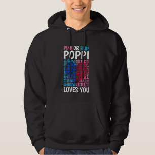 Rosa oder blaue Poppi-Lieben Sie Geschlecht zeigen Hoodie