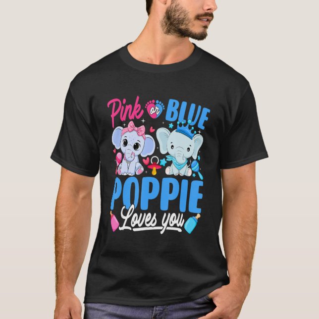 Rosa oder blaue Poppie-Lieben, bei denen das Gesch T-Shirt (Vorderseite)
