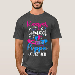 Rosa oder blaue Poppie-Lieben, die das Geschlecht  T-Shirt