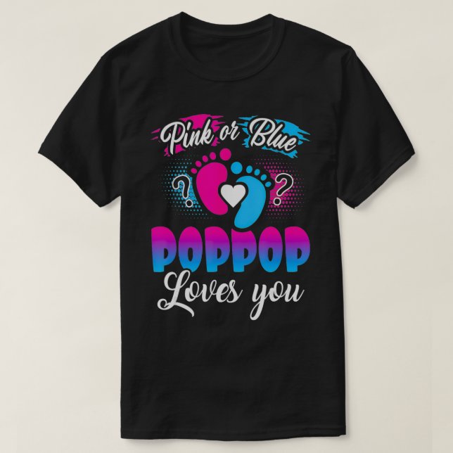 Rosa oder blaue Poppop-Lieben, die Sie bei der Dar T-Shirt (Design vorne)