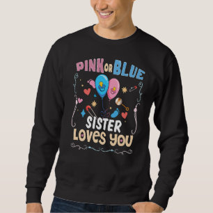 Rosa oder blaue Schwesterblüte Lieben Sie am beste Sweatshirt