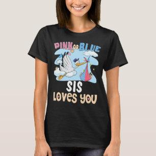 Rosa oder blaue Sis Lieben Die beste Schwester je  T-Shirt