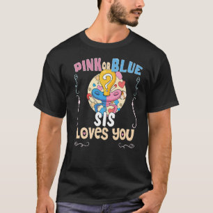 Rosa oder blaue Sis Lieben Die beste Schwester je  T-Shirt