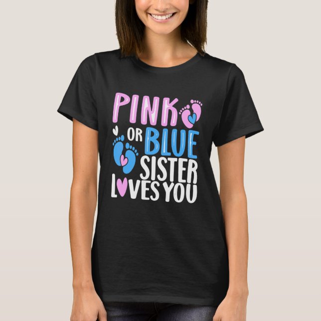 Rosa oder blaue Sister-Lieben, bei denen Sie Gesch T-Shirt (Vorderseite)