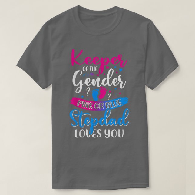 Rosa oder blaue Stepdad-Lieben, bei denen die Gesc T-Shirt (Design vorne)