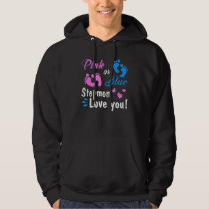 Rosa oder blaue StepmutterLieben, die Sie Geschlec Hoodie