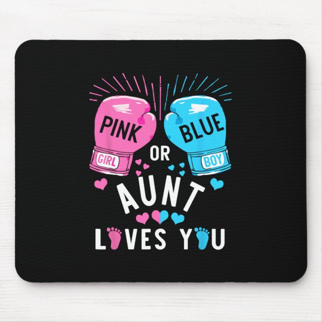 Rosa oder blaue Tante-Lieben, die Sie beim Boxen d Mousepad (Vorne)
