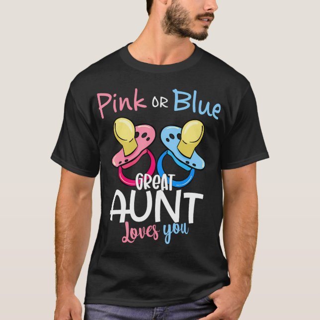 Rosa oder blaue Tante-Lieben, die Sie unter T-Shirt (Vorderseite)
