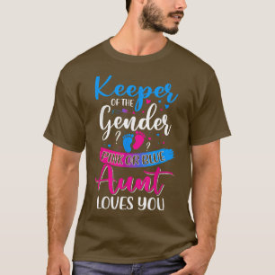 Rosa oder blaue Tante-Lieben Sie bewahren Geschlec T-Shirt