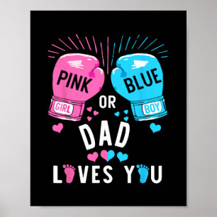 Rosa oder blaue Vater Lieben, bei denen Sie das Ge Poster