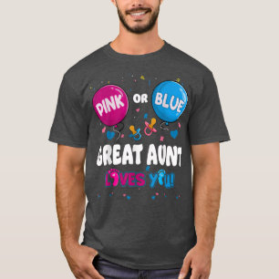 Rosa oder blauer Ballon Große Tante Lieben Sie Ges T-Shirt
