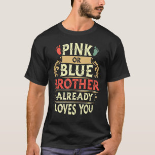 Rosa oder blauer Bruder bereits Lieben Sie Retro T-Shirt