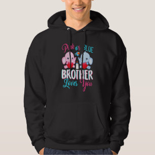 Rosa oder blauer Bruder liebt dich Elefanten Baby Hoodie