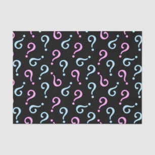 Rosa oder blaues Baby decken auf Seidenpapier