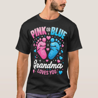 Rosa oder blaues Geschlecht offenbart Oma T-Shirt