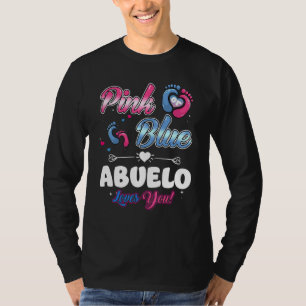 Rosa oder blaues Herz Abuelo liebt dich Dusche Ges T-Shirt