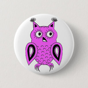 Rosa Ohr Button