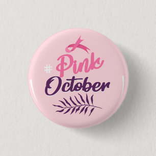 Rosa Oktober Button
