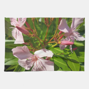 Rosa Oleander Blumen Küchenhandtuch Botanischer Ga Geschirrtuch