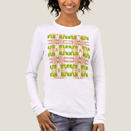 Rosa Olive Beige Geometrische Tribal Art Kleine Fl Tri-Blend Shirt