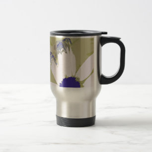 Rosa Olive Green Daisy Reisebecher