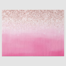 Rosa Ombre Blush Glitzer Sparkasse Seidenpapier