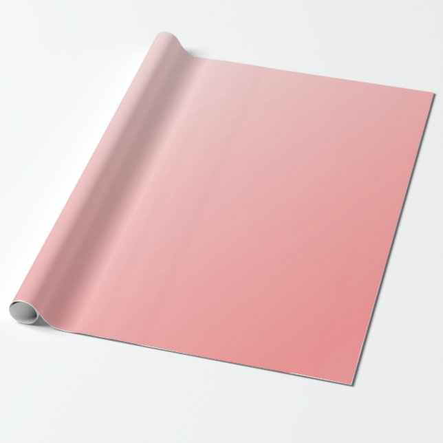 Rosa Ombre Design Geschenkpapier (Ungerollt)