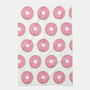 Rosa Ombre-Donuts Donut-Sprinkles Bäckerei Geschirrtuch