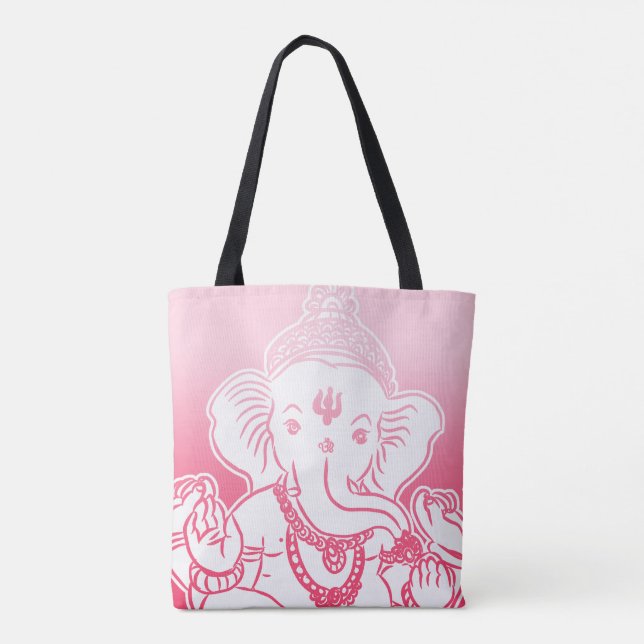 Rosa Ombre Ganesh Bag / Tasche (Rückseite)
