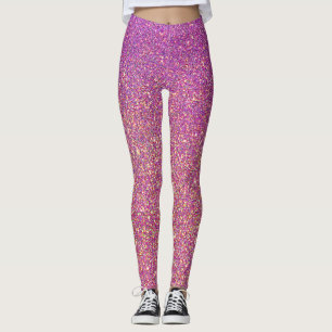 Rosa Ombre Glitzer-Hintergrund Leggings