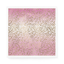 Rosa Ombre Gold Leopard Print