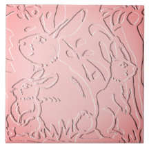 Rosa Ombre Kaninchenwald mit floraler Natur