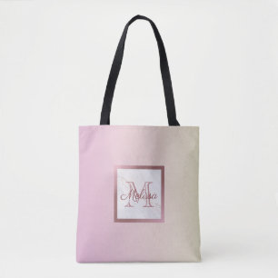 Rosa Ombre Rose Gold Monogram