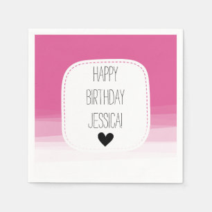 Rosa Ombre Serviette