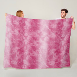 Rosa Ombre Streifen Fleecedecke