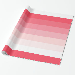Rosa Ombre Streifen Geburtstag Geschenkpapier