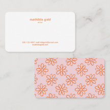 Rosa Orange Boho Niedlich Girl Minimalistisch Simp