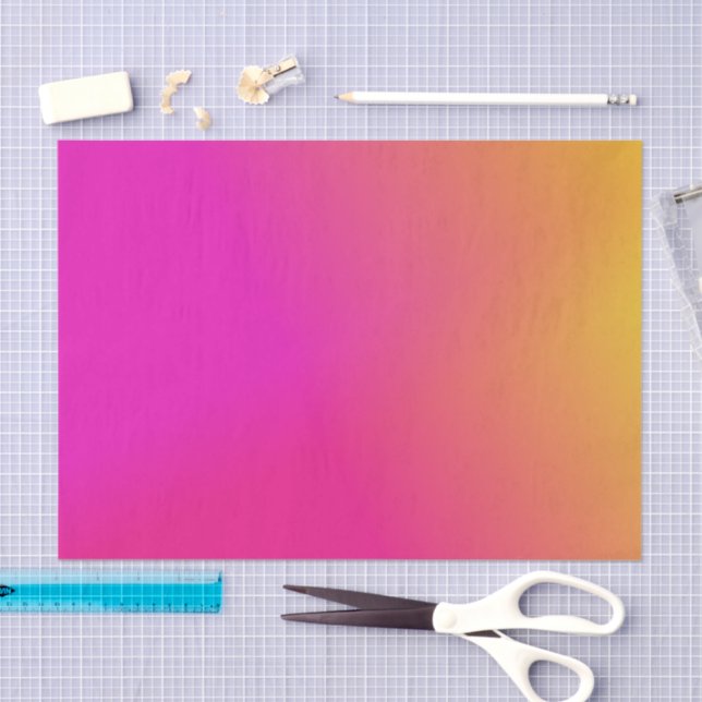 Rosa orange Gelb Ombre Seidenpapier (Handwerk)