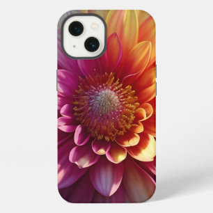Rosa Orange Gelbe Lila Dahlia Blume iPhone 13 Hülle