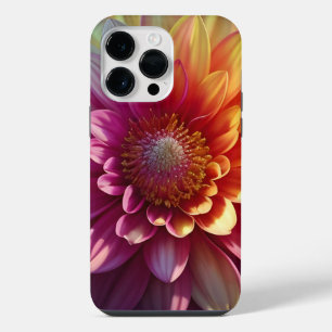 Rosa Orange Gelbe Lila Dahlia Blume iPhone 14 Pro Max Hülle
